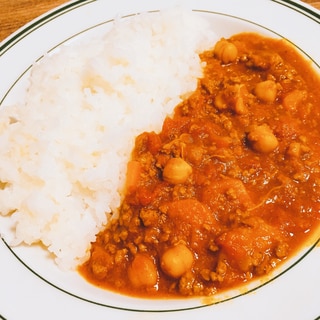 圧力鍋で作るひき肉とミックスビーンズのカレー